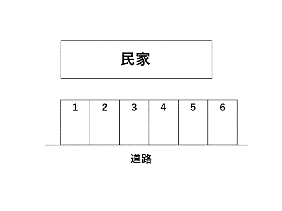 立川west駐車場の駐車配置図