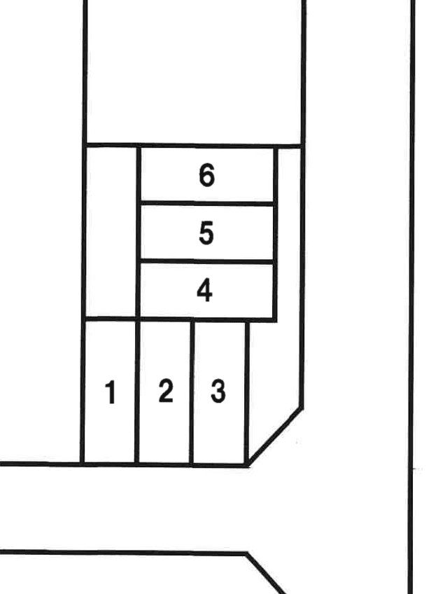 田柄第三駐車場の駐車配置図