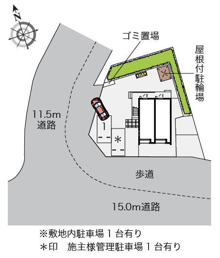 クレイノ美国Ⅱ(57756)の駐車配置図