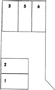 メゾン的場駐車場の駐車配置図