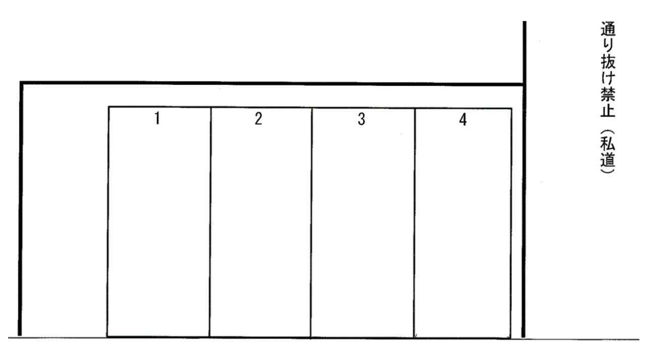 サンライフ駐車場の駐車配置図