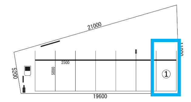 御殿場駅前第1の駐車配置図