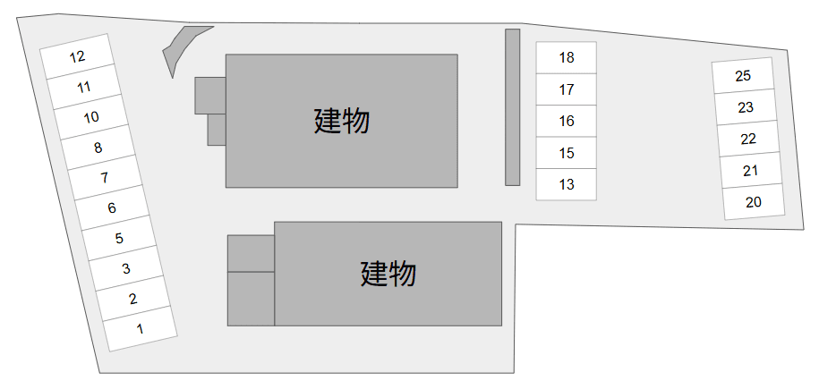 SKK桜川ハイツ伍番館の駐車配置図