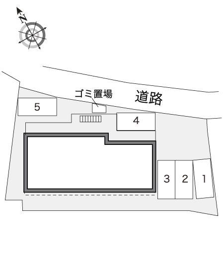 アンテパサード原町(32114)の駐車配置図