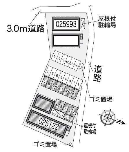 ひまわり(25122)の駐車配置図