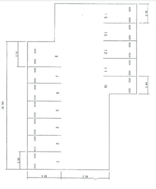 乾徳1丁目Iパーキングの駐車配置図