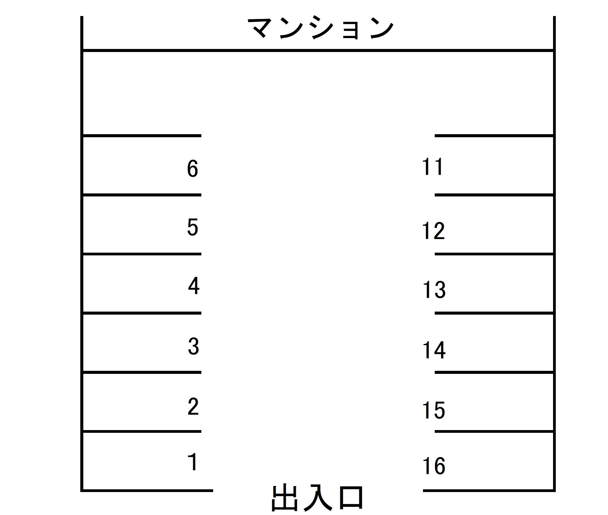 アベニューフロベールの駐車配置図