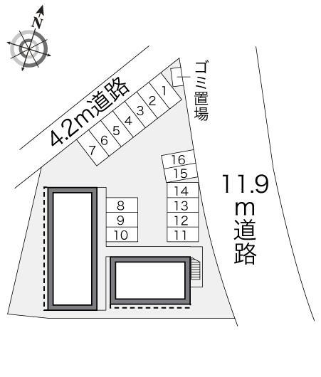 Mステージ(17551)の駐車配置図