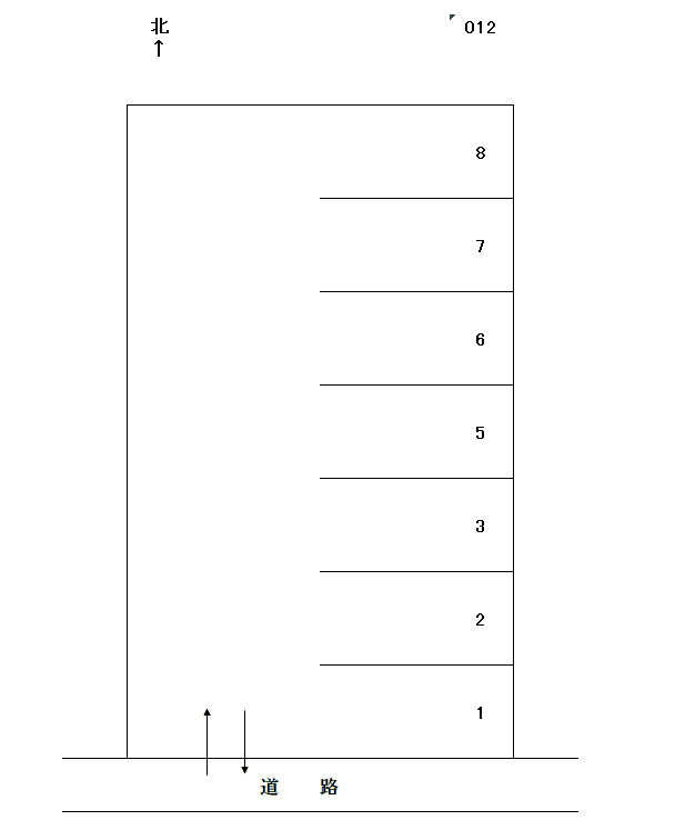 岩倉-12の駐車配置図