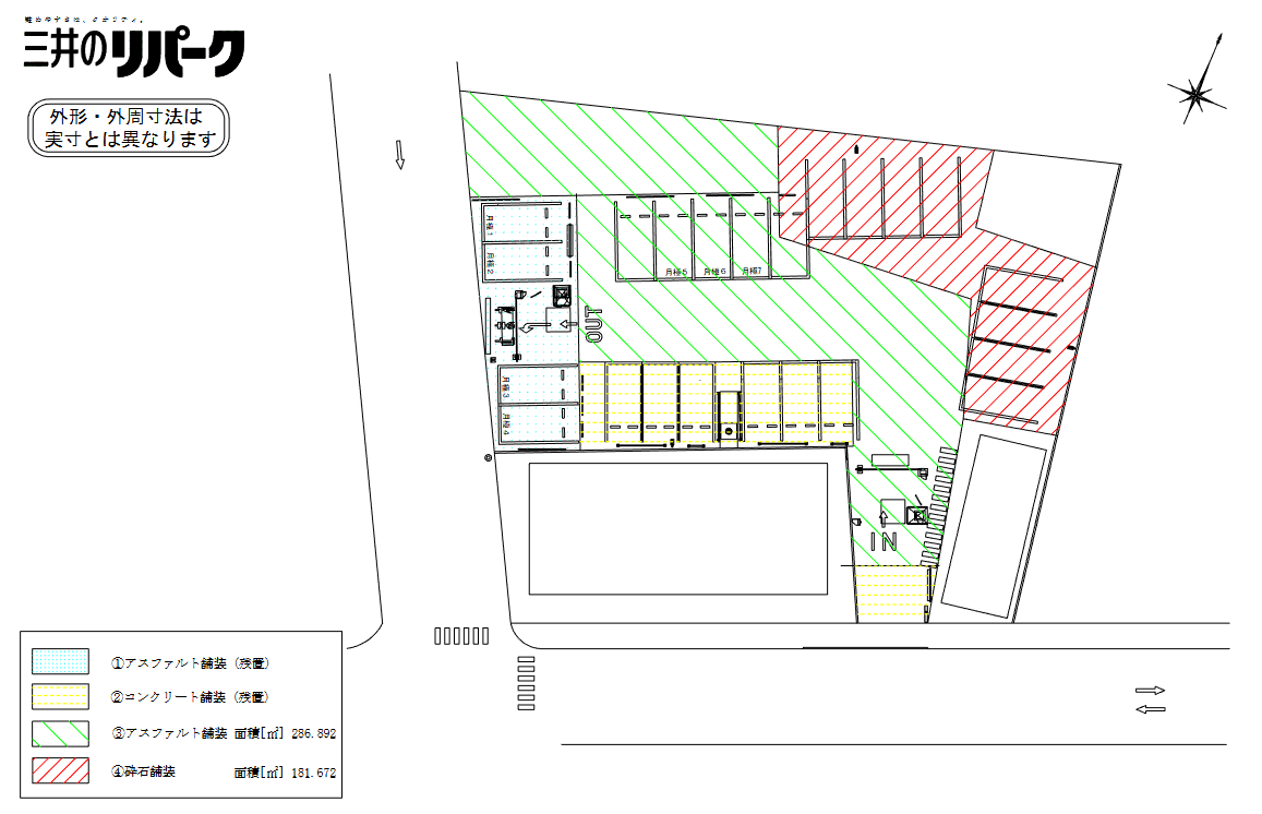 板橋清水町第3の駐車配置図