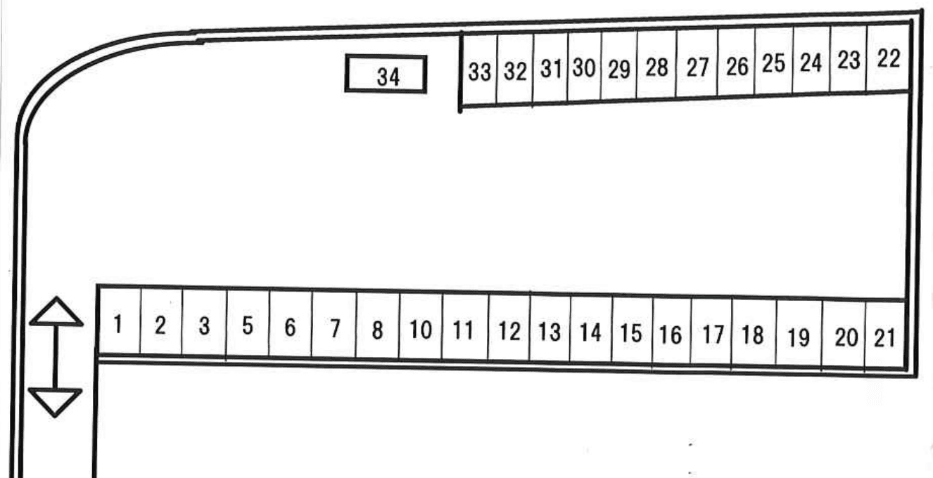 グリーンパーキングの駐車配置図