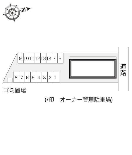 フェリーチェ(22070)の駐車配置図