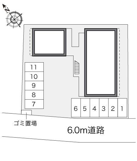クレール鳴門(23215)の駐車配置図
