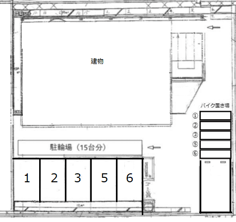 プレミアメゾン小野原東の駐車配置図