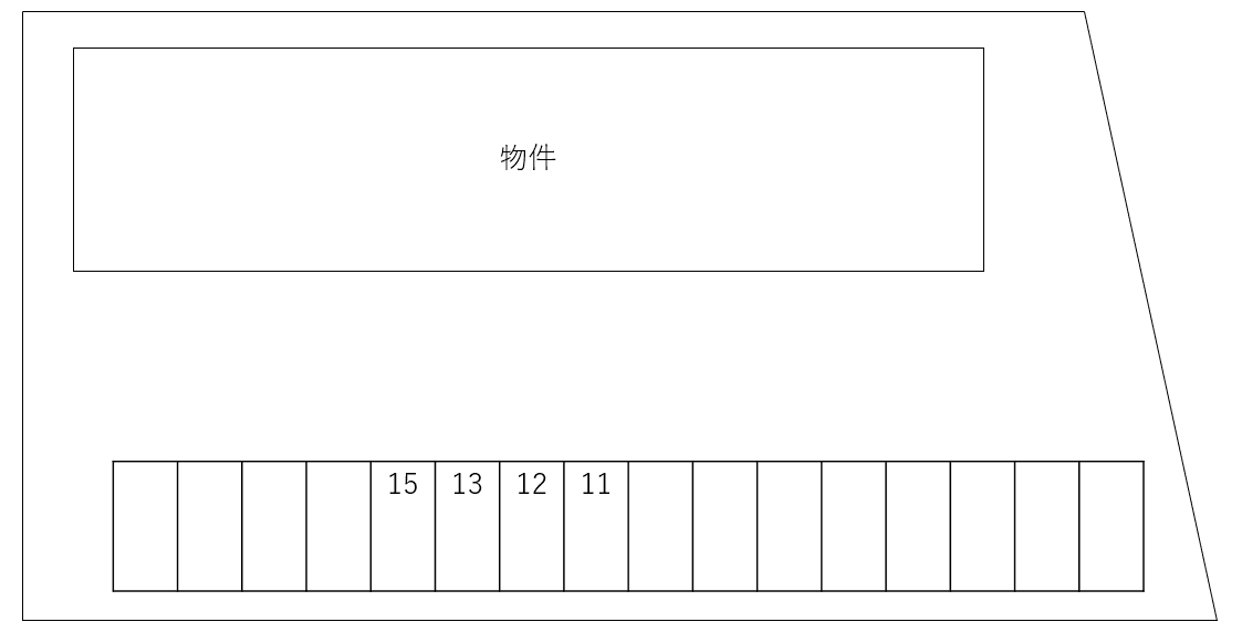 Dione別駐車場の駐車配置図