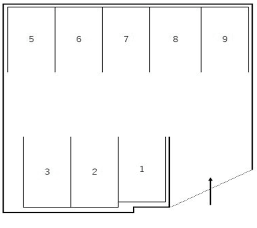 ヨシノ第2パーキングの駐車配置図