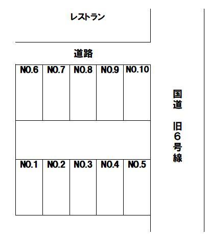 宇田川駐車場の駐車配置図
