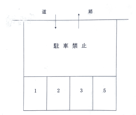 三丁目パーキングの駐車配置図