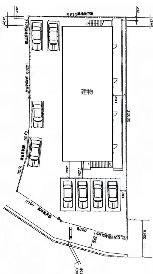 ハイツ木村パーキングの駐車配置図