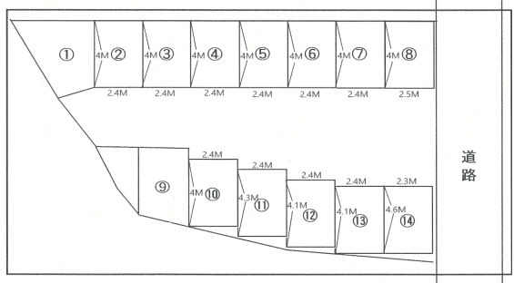 鈴木パーキング(志木市本町)の駐車配置図