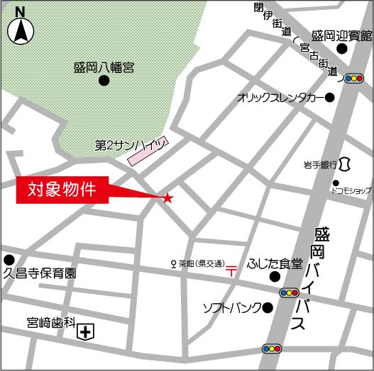 盛岡市茶畑1丁目駐車場の外観・駐車場イメージ2枚目