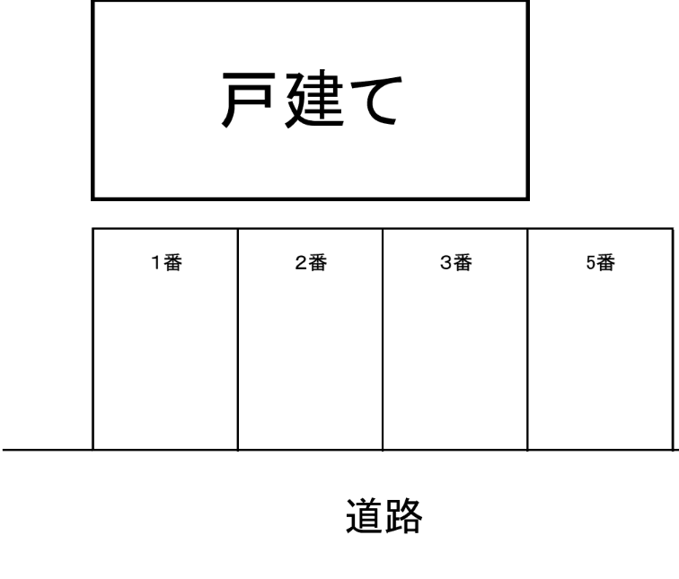 田口駐車場の駐車配置図