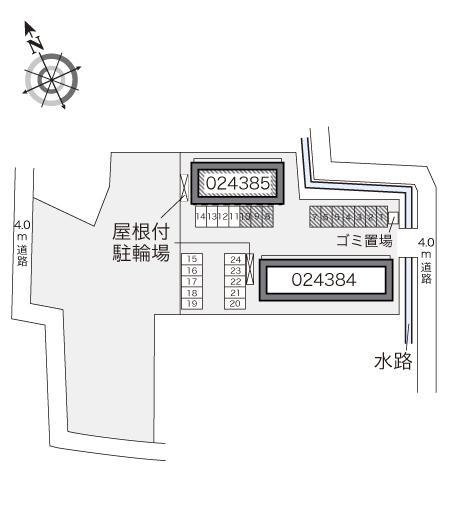 ペニンシュラA(24385)の駐車配置図