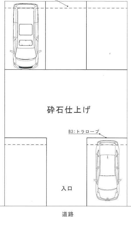 ミツル駐車場の駐車配置図