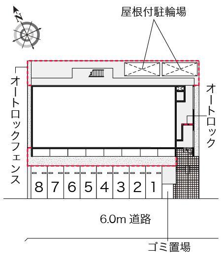 ホワイトパレス(55006)の駐車配置図