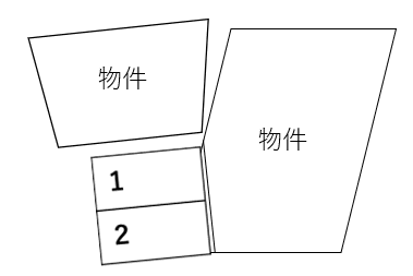 南竹屋町ガレージの駐車配置図