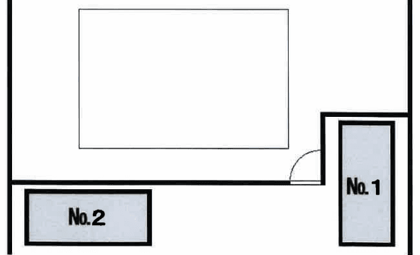 平和台3丁目駐車場の駐車配置図