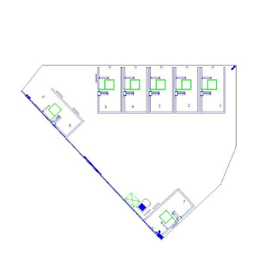 八幡屋第1の駐車配置図