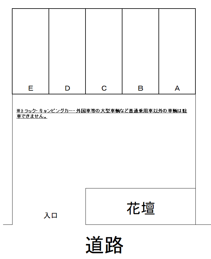 第二フィールドパーキングの駐車配置図