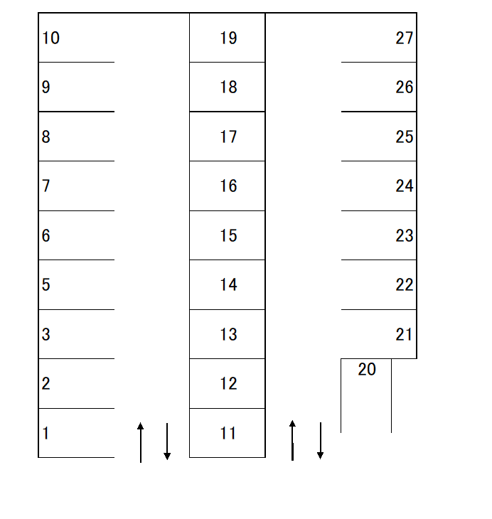 J-373の駐車配置図