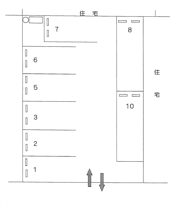 YAMAMOTOパーキングの駐車配置図