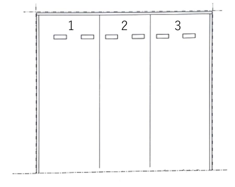 (47) 山鳥駐車場の駐車配置図