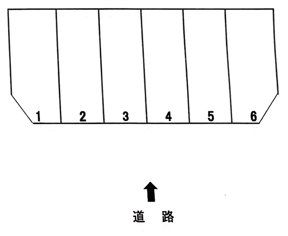 白倉駐車場の駐車配置図