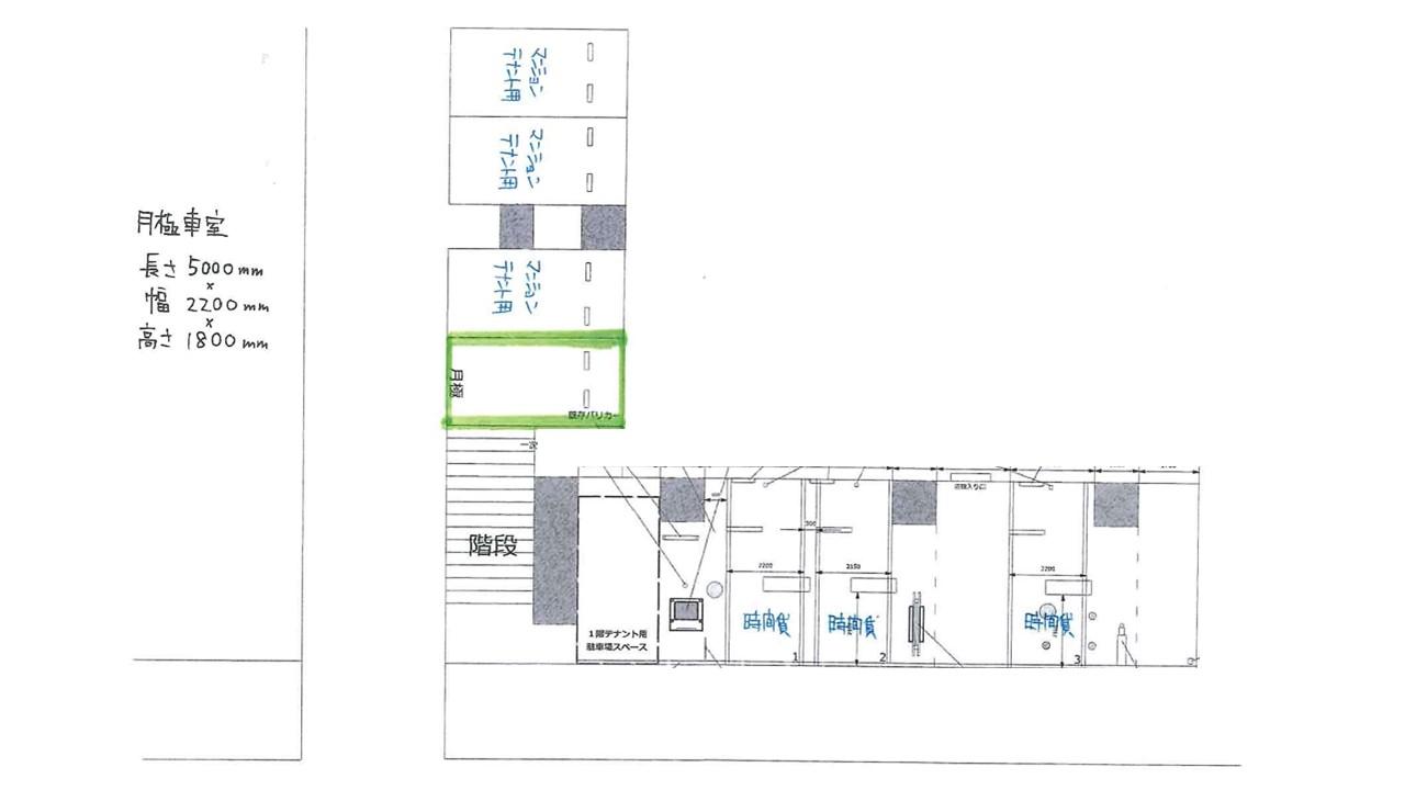 福岡市赤坂3丁目第2の駐車配置図
