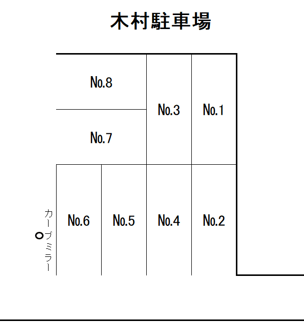 木村駐車場の駐車配置図