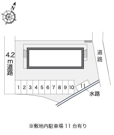 プレシオF(13532)の駐車配置図