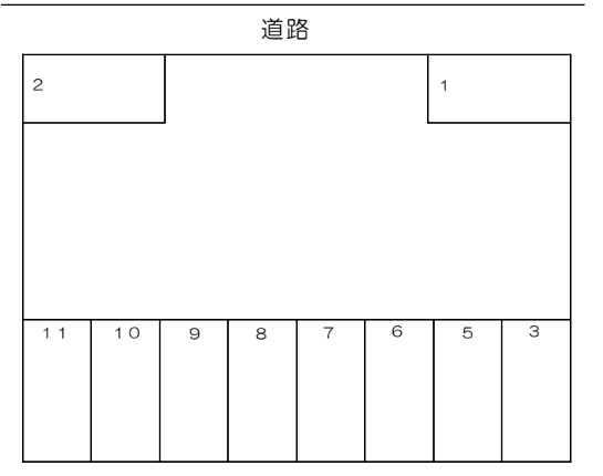 古屋駐車場の駐車配置図