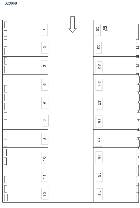 320068の駐車配置図