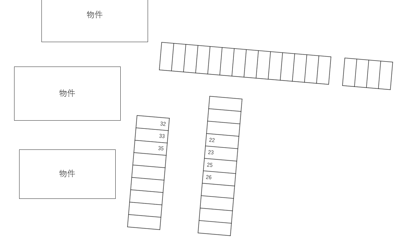 森の館 Ⅰ・Ⅱ・Ⅲ別駐車場の駐車配置図