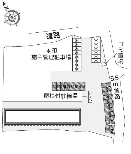 高尾ヒルズ(29713)の駐車配置図