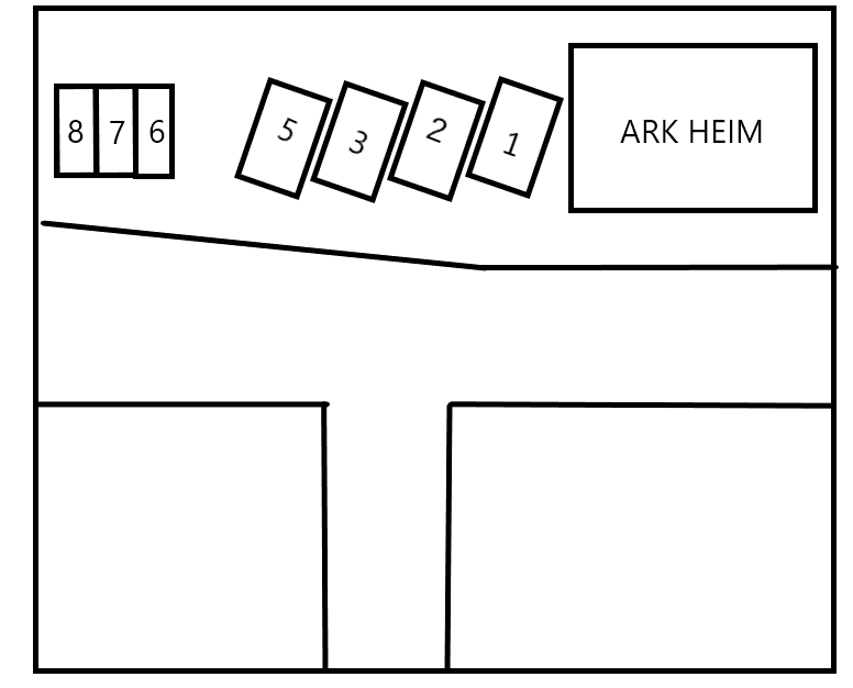 ARK HEIM駐車場の駐車配置図