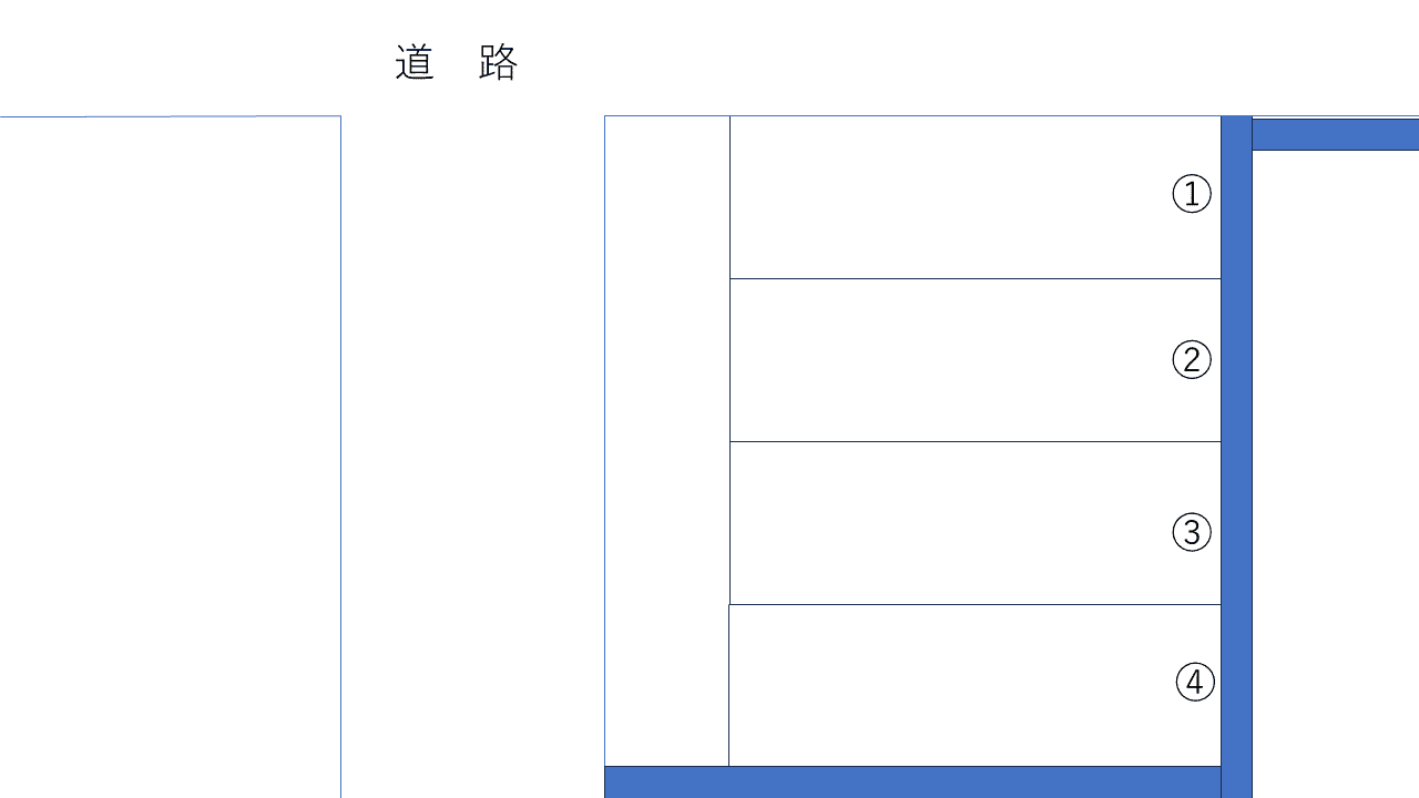 ハーミット嘉数Ⅱ駐車場の駐車配置図
