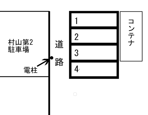 村山第3駐車場の駐車配置図