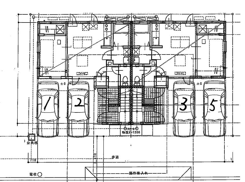 prendre駐車場の駐車配置図