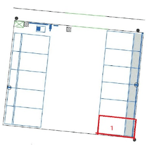 蕨塚越第1の駐車配置図