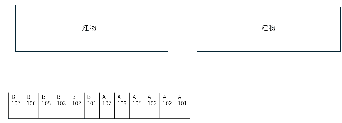 ヴェルドミール港ヶ丘Ⅰの駐車配置図